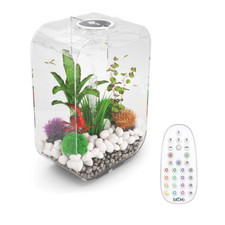 BIORB LIFE 60L CLEAR AQUARIUM FISH TANK WITH FILTER UNIT LED LIGHTING AIR PUMP