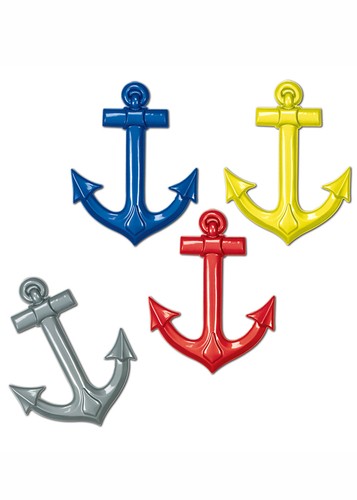 Plastic nautical ships anchor - nautical,
