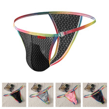 Men's Sheer Icy Silk Thong -