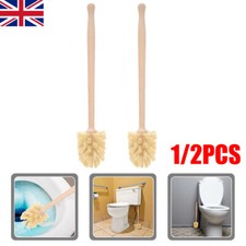 1/2 Pcs Toilet Brush Bamboo