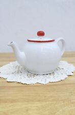 Tea Pot Vintage Arthur Wood Pottery White Design 6048 Kitchen Collectables