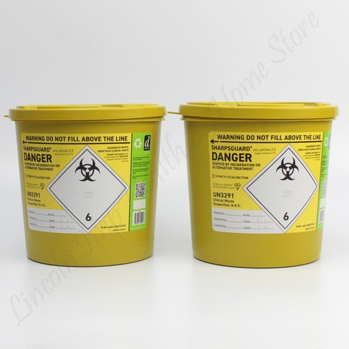 Yellow sharps insulin syringe - sharps,