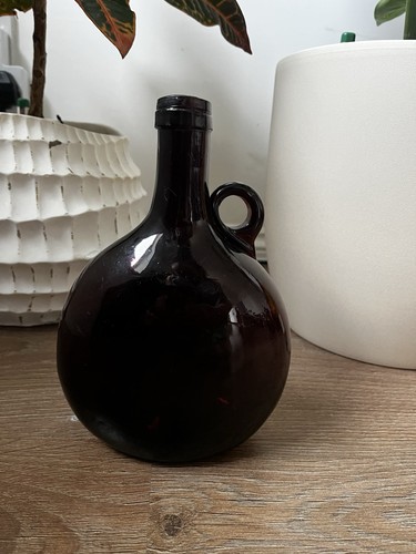 Antique dark amber - dark, glass