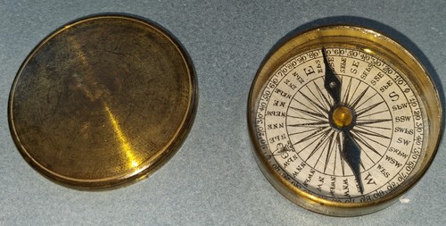 Authentic antique brass pocket - authentic,