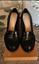 KG by Kurt Geiger Womens Leather Court Shoes Black Size Uk6.5