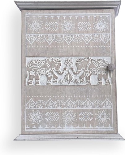 Greyzouq wooden key cabinet - wooden,