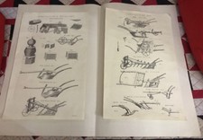 PAIR ANTIQUE PRINT AGRICULTURE