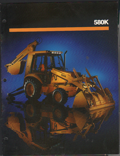 Case 580k backhoe - "580k", loader