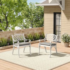 2x Cast Aluminum Chairs