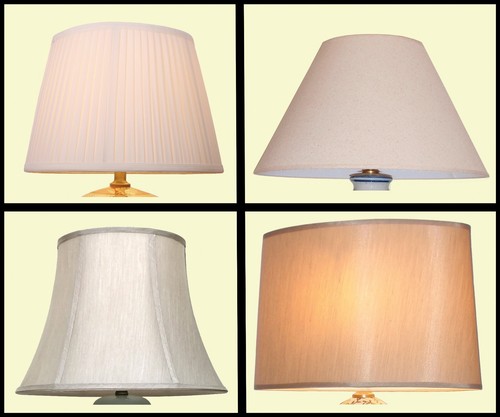 Large table lamp shades silky - large, shades: