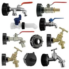 IBC S60x6 water tote tank outlet connection/adaptor + a range of tap fittings