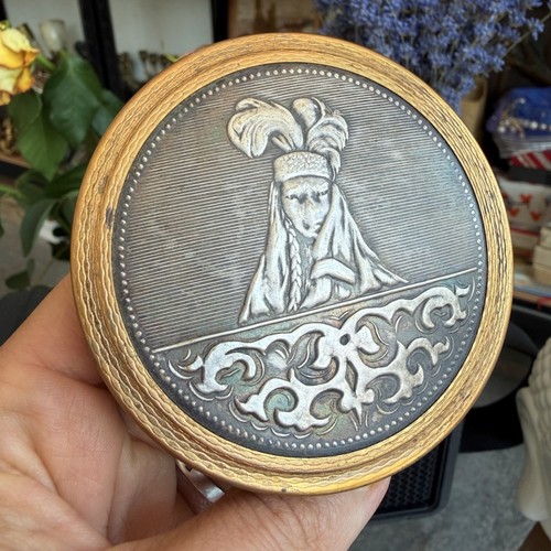 Vintage soviet powder compact - vintage,