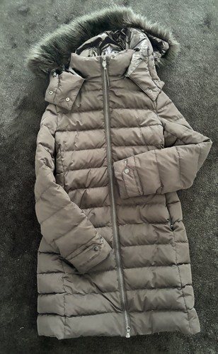 Zara black puffer - black, fur