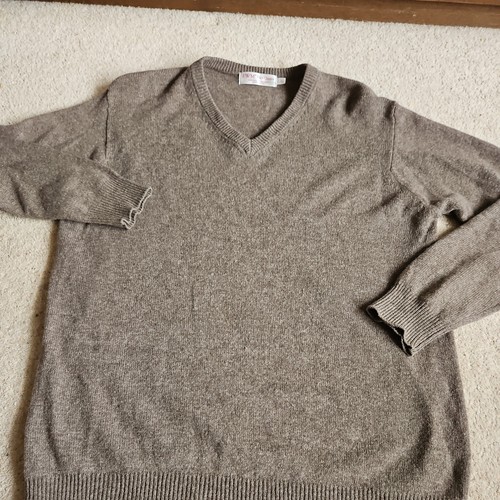 Ewm brown lambswool pullover - brown,