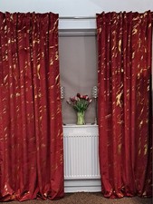 Velvet Curtains Marble  Gold