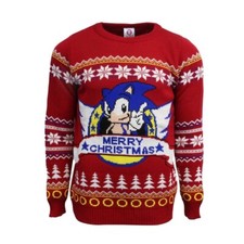 Sonic The HedgeHog XL Christmas Jumper, Official Numskull SEGA Jumper 