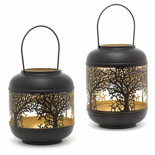Black metal tree life cut - metal, of