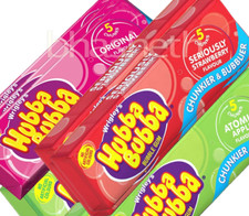 Hubba Bubba Original & Strawberry Bubble Gum Vegetarian