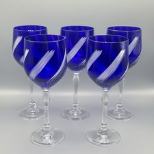 Vintage Cobalt Blue Wine