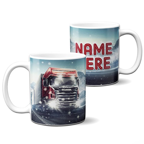 Personalised lorry driver mug - personalised,