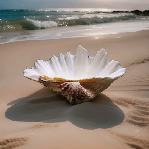 Large clam shell half - clam,