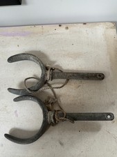Pair of vintage galvanised