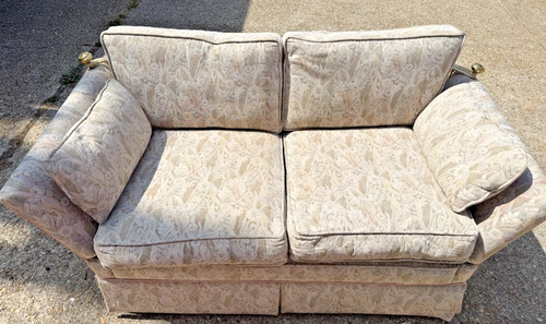 Knole settee loveseat drop - knole, arm