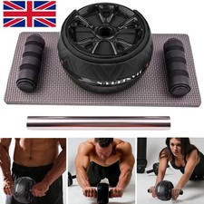 Pro Abs Roller Exercise Wheel Abdominal Core Strength Workout Muscle Cruncher Y
