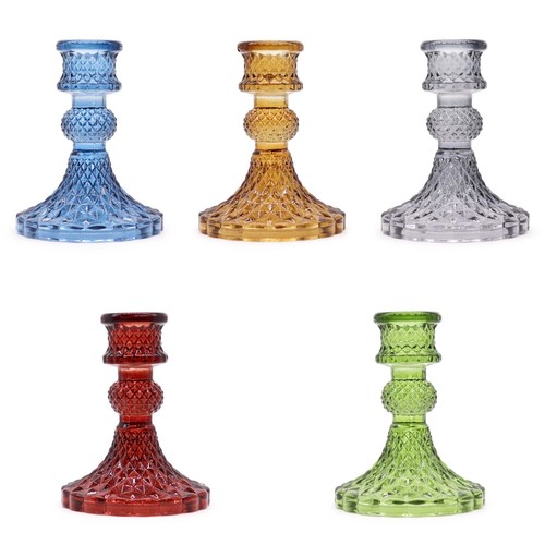 Set glass dinner - of, candle