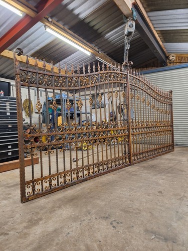 Wrought iron driveway gates - iron,