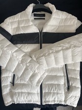 Zara Men's white bomber jacket
