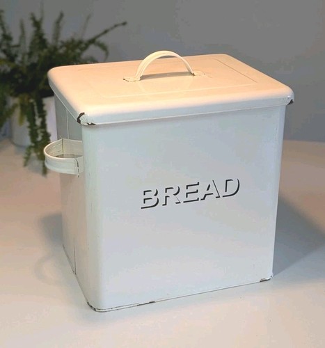 Vintage enamel bread - vintage,