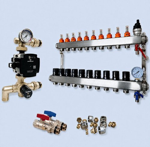 Underfloor heating manifold - heating,