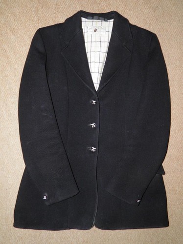 Vintage ladies black wool - black,
