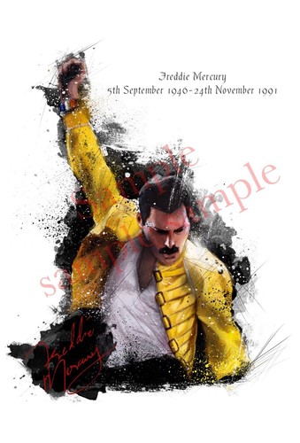 Freddie mercury queen - mercury, a4