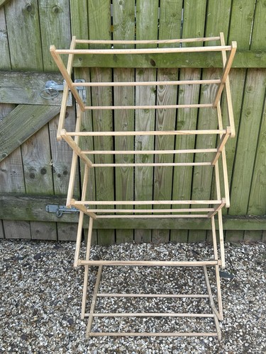 Vintage folding wooden clothes - vintage,