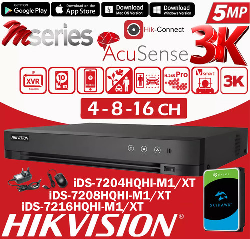 Hikvision dvr cctv 5mp - dvr,