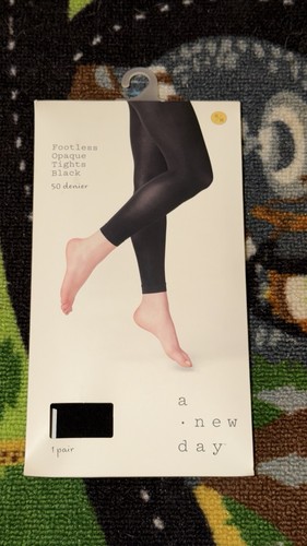 Footless opaque tights - footless, in
