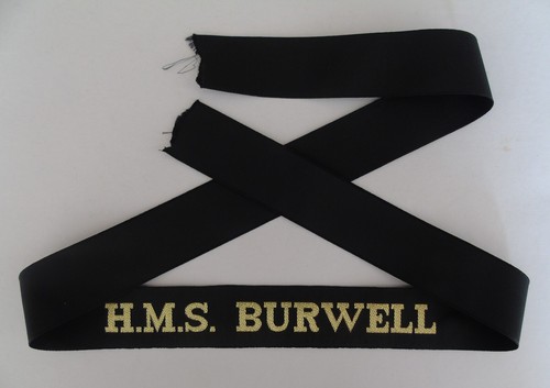 Royal navy cap tally hms - royal,