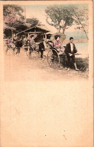 Antique japan jinrikisha - antique,