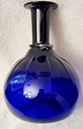 Cobalt blue hand blown glass - cobalt,
