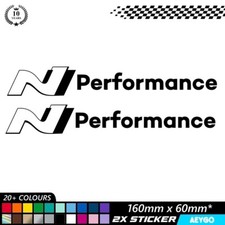 2x HYUNDAI N PERFROMANCE  Vinyl Sticker Decal Car Window Bumper Graphic Livery