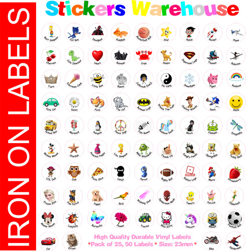 Custom name labels iron - iron, on