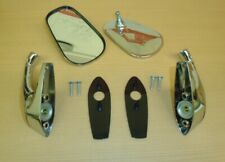 Triumph STAG * DOOR MIRROR PAIR *  RH + LH OVAL Type Flat TEX