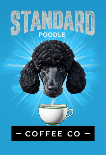 Standard poodle coffee - coffee, co