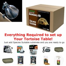 HabiStat Tortoise Table Accessory Kit D3 Basking Lamp, Clamp Lamp Starter Kit🐢