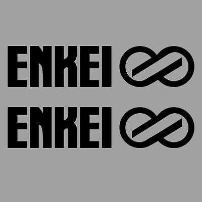 Enkei pair stickers - pair, black