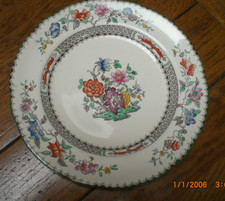 A  Vintage Copeland Spode - Chinese Rose Side Plates    7  1/2 ".