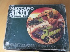 Vintage Meccano Army Multikit in Original Box with Assembly Booklet & Stickers