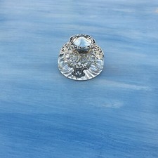 Solid Silver Mounted Glass